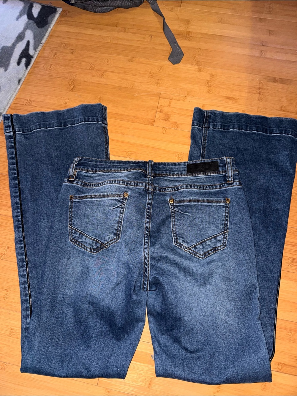 Women's Blue Boot Cut Jeans - Classic Denim Style